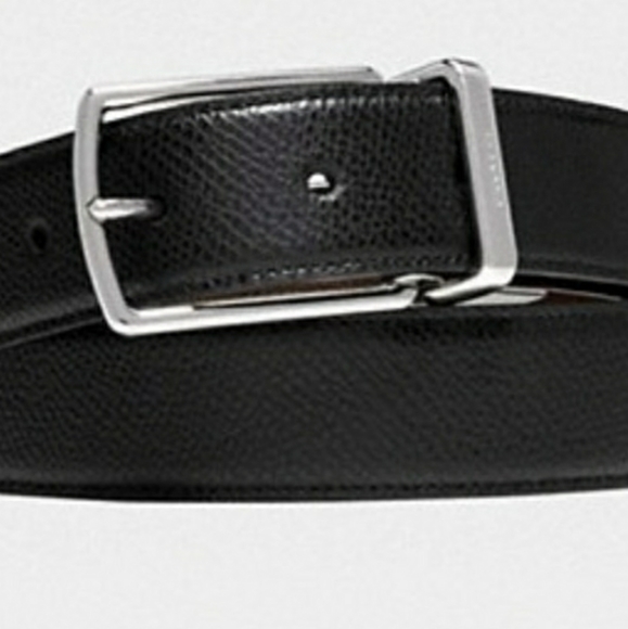 COACH Reversible Belt Black Leather - Picture 2 of 3